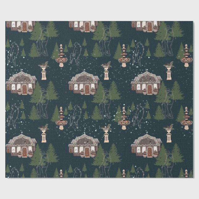 Välj ett julträd presentpapper (Platt)