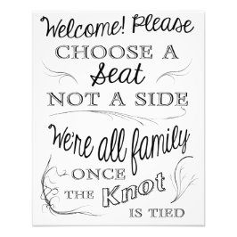 Välj ett säte och inte en sida fototryck