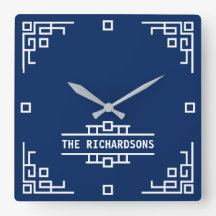 Välj Färg Art Deco Retro Geometric Gräns