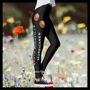 VÄLJ FÄRG Basketball Team Leggings w/ Namn