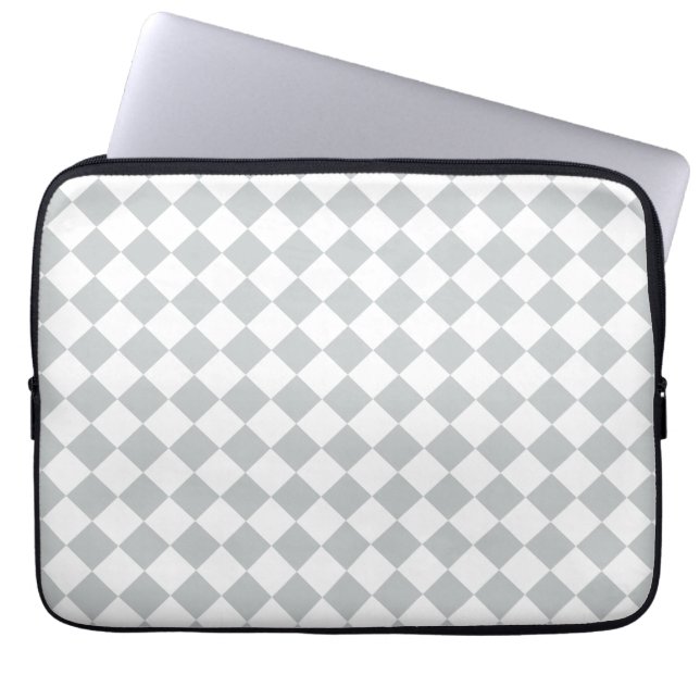 Välj Färg i ett steg Kontrollerade diamanter Laptop Sleeve (Framsidan)