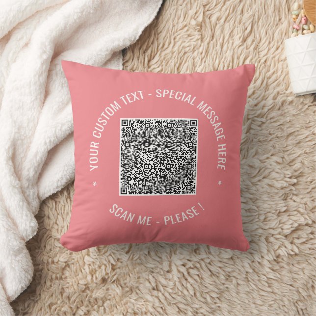 Välj Färg i textrutan QR-kod och Anpassningsbar Kudde (Filt)
