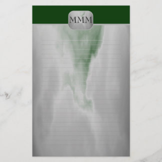 Välj Färg-monogrammets Bra-linjär mall Brevpapper