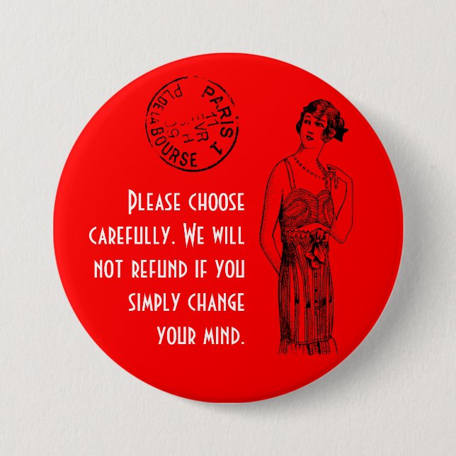 Välj försiktigt 3", knapp (Framsida)