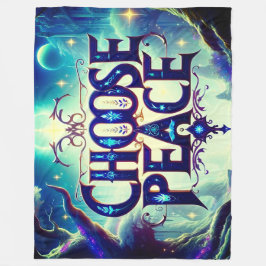 Välj fred fleecefilt