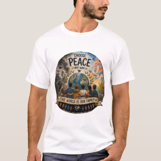 Välj Fred, Inte Krig – Världen Är En Familj T Shirt