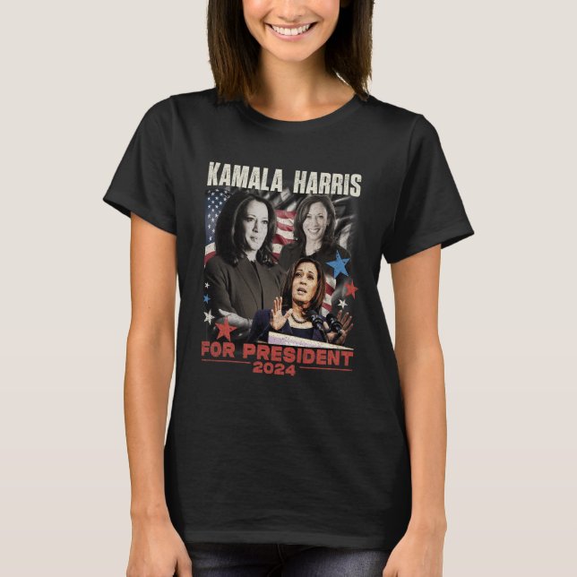 Välj Freedom Kamala Harris 1 T Shirt (Framsida)