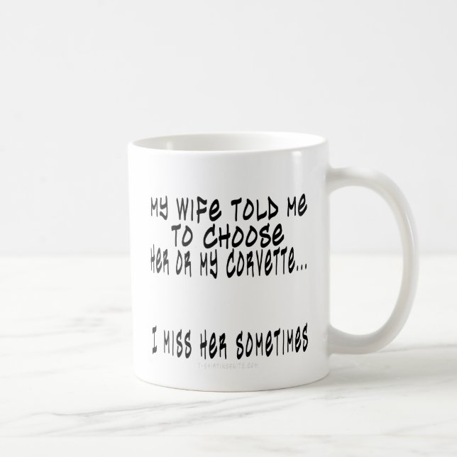 Välj frun eller Corvette Kaffemugg (Höger)