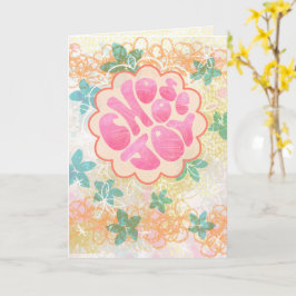 Välj Glädje – Handstavad Uppfyllande Abstrakt Kort