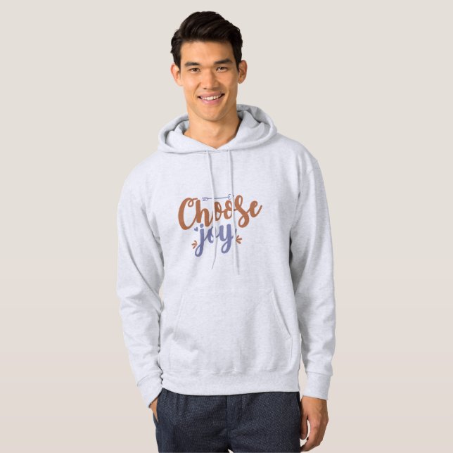 Välj Glädje Hoodie (Hel framsida)