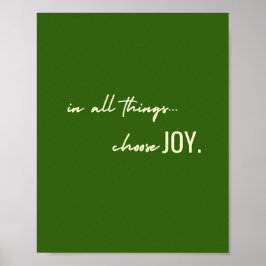 Välj glädje i hela sak. Poster och skriva ut