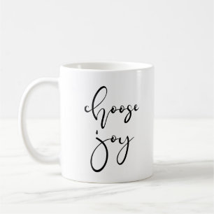 Välj glädje kaffemugg