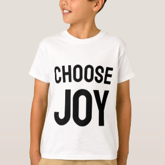 Välj Glädje Kärlek Och Lycka Design T-Shirt