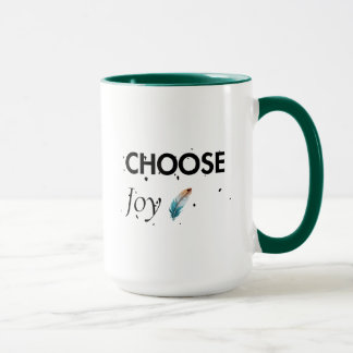 Välj Glädje T-shirt | Motiverande Positiv Citat S Mugg