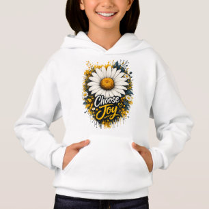 Välj Glädje Tusenskönas Blommiga Barnhoodie T Shirt