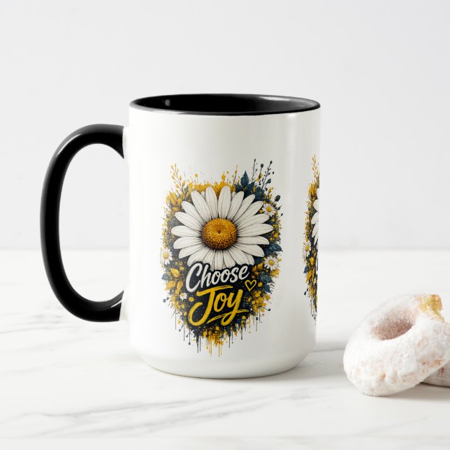 Välj Glädje Tusenskönas Blommiga Kaffemugge Mugg (Med munk)