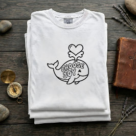Välj Glädje Val SVG T-Shirt för Barn