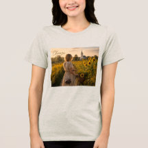 Välj Glädje Varje Dag Blommig Kvinnors T-Shirt – I