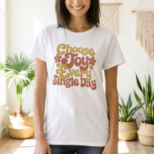 Välj Glädje Varje Dag Retro Groovy Citat