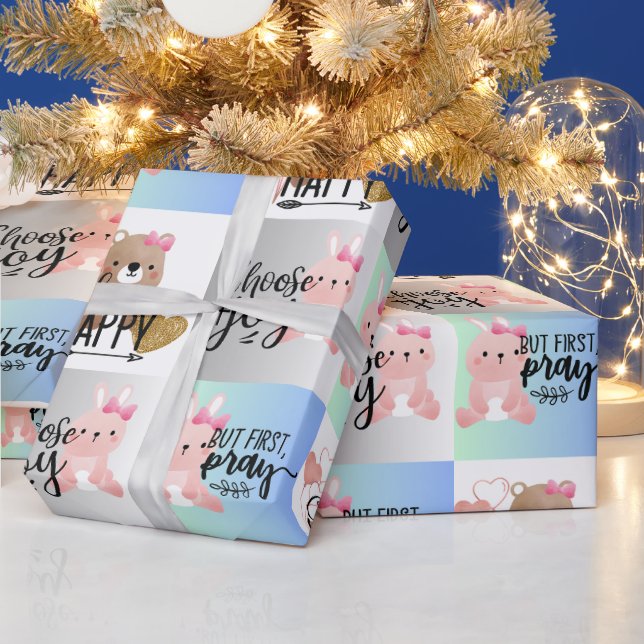 Välj glädjen, välj Lycklig, men rotera Papper radb Presentpapper (Helgdagar)