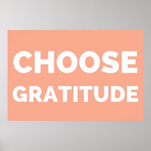 Välj Gratitude Poster - inspirationsoffert