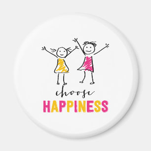 Välj Happinesses Two-flickor Magnet