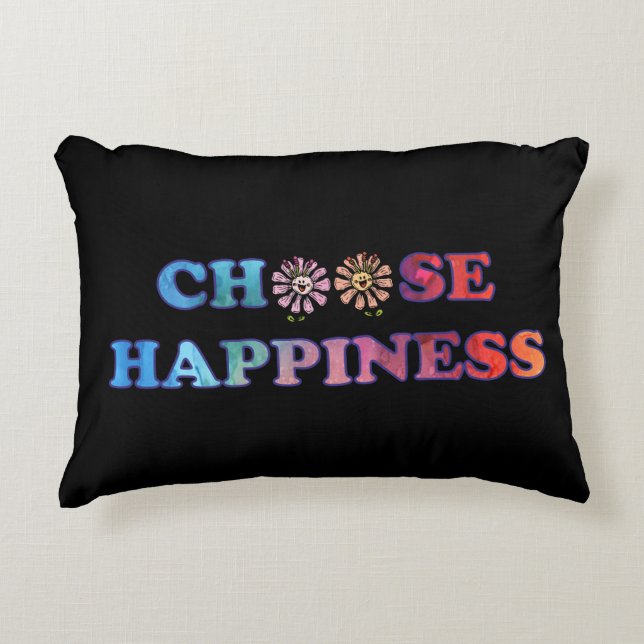 Välj Happity Rainbow Prydnadskudde (Framsidan)