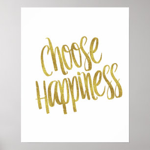 Välj Happote Faux Gold Foil Sparkly Poster
