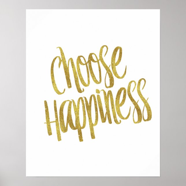 Välj Happote Faux Gold Foil Sparkly Poster (Framsidan)