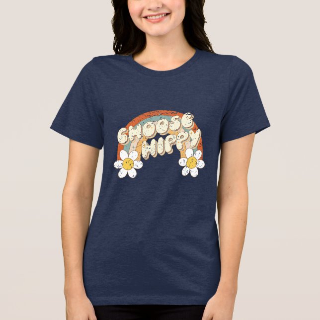 Välj Hippy – Elegant Mode T Shirt (Framsida)
