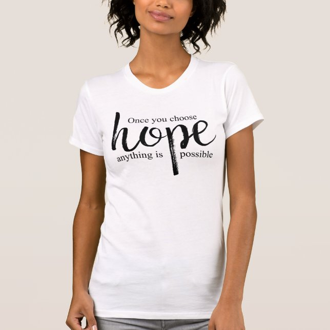 Välj hopp t-shirt (Framsida)