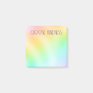 "Välj indness": Färg pastel Post-it Block