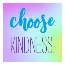 "Välj indness." Mjuk vacker övertoning