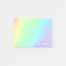 "Välj indness" Pastel Rainbow Aesthetic Post-it Block