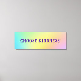 Välj indness Pastel Rainbow-övertoning Canvastryck