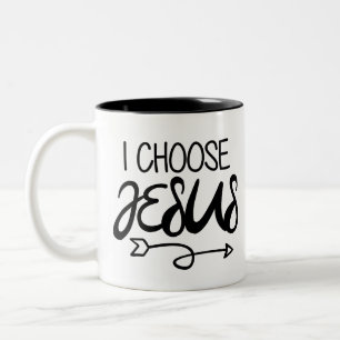 Välj Jesus Art Gospel Graphics Christian Art Quo Två-Tonad Mugg