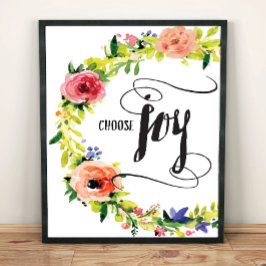 Välj Joy Art Print Poster