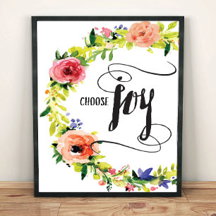Välj Joy Art Print Poster
