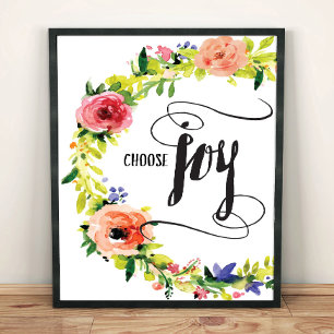 Välj Joy Art Print Poster