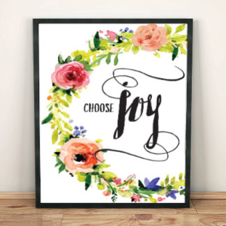 Välj Joy Art Print Poster