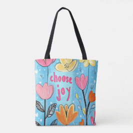 Välj Joy Colorful Flower Art Tygkasse