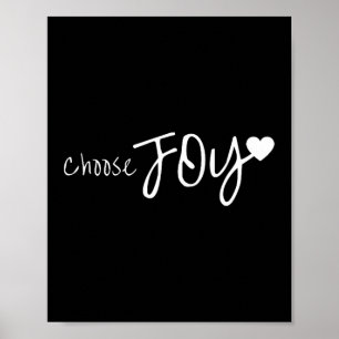 Välj Joy Heart-inspirerande motivation Poster