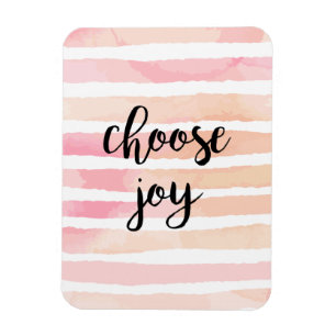 Välj Joy inspiration Kalligrafi - vattenfärg för o Magnet