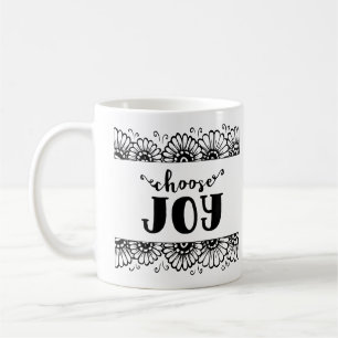Välj Joy Inspirational Quote Cute Solros Kaffemugg