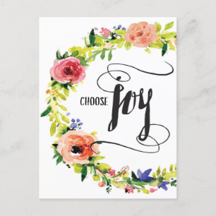 Välj Joy, med vykort för blommor
