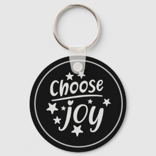 Välj Joy Motivational inspirational Keychain Nyckelring