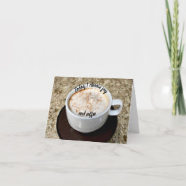 Välj Joy..och kaffe Anteckningskort