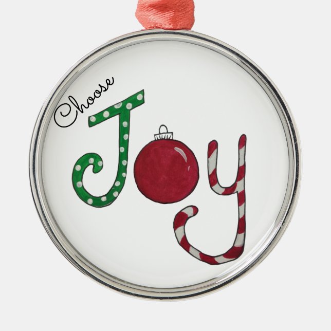 Välj Joy-ornament Julgransprydnad Metall (Framsidan)