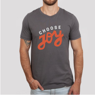 Välj Joy Retro Athletic Flair Christian Apparel T Shirt