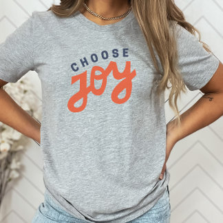 Välj Joy Retro Inspirational Christian T Shirt
